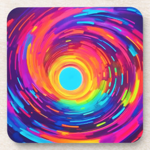 Abstrakte Kunst wirbeln Vortex Getränkeuntersetzer