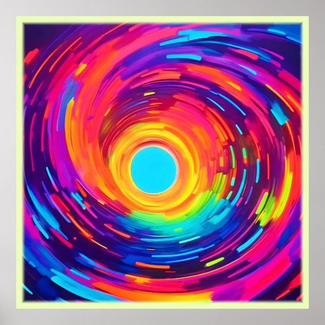 Abstrakte Kunst wirbeln Vortex Poster (Vorne)