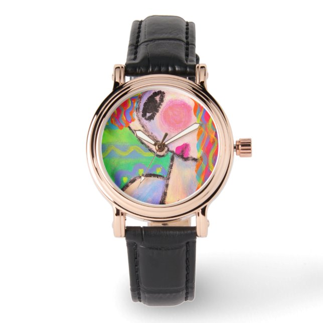Abstrakte Kunst zu tragen Armbanduhr (Vorderseite)