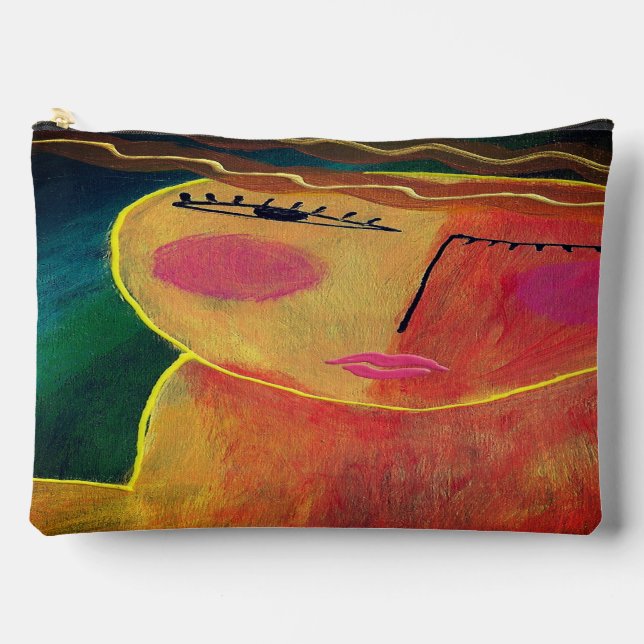Abstrakte Kunst Zubehörtasche (Vorderseite)