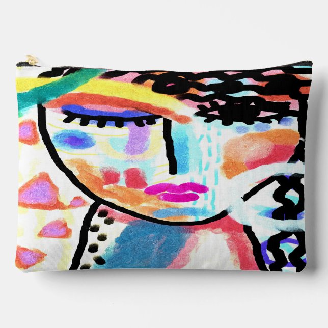 Abstrakte Kunst Zubehörtasche (Vorderseite)