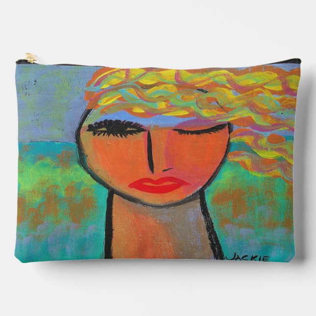 Abstrakte Kunst Zubehörtasche (Vorderseite)