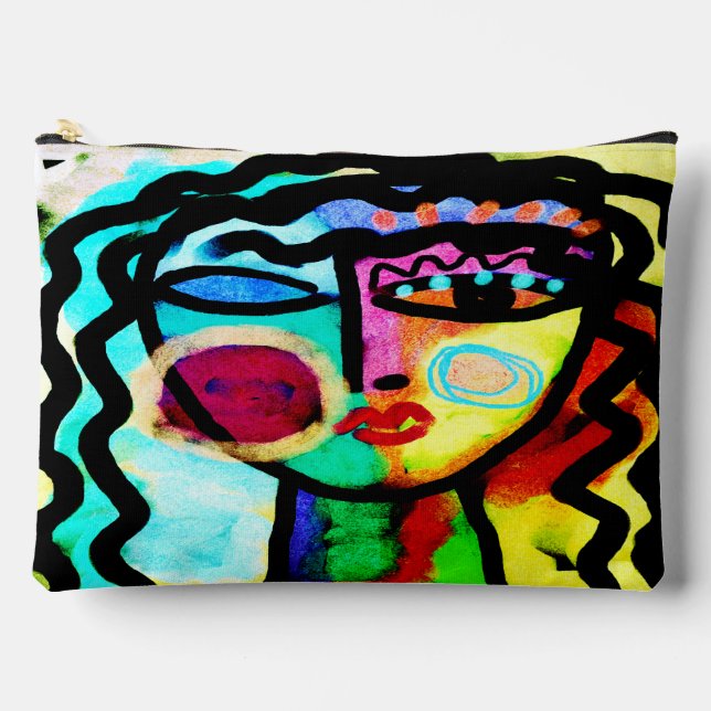 Abstrakte Kunst Zubehörtasche (Vorderseite)
