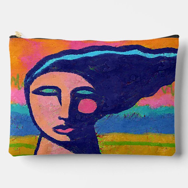 Abstrakte Kunst Zubehörtasche (Vorderseite)