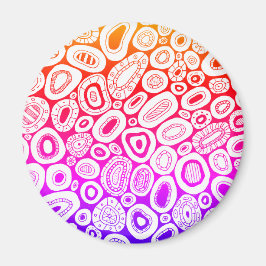 Abstrakte Kunst Zufällige Blasen Formen Magnet