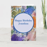 Abstrakte Kunst zum Geburtstag