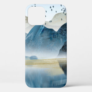 Abstrakte Kunstdekoration. Gebirge und Case-Mate iPhone Hülle