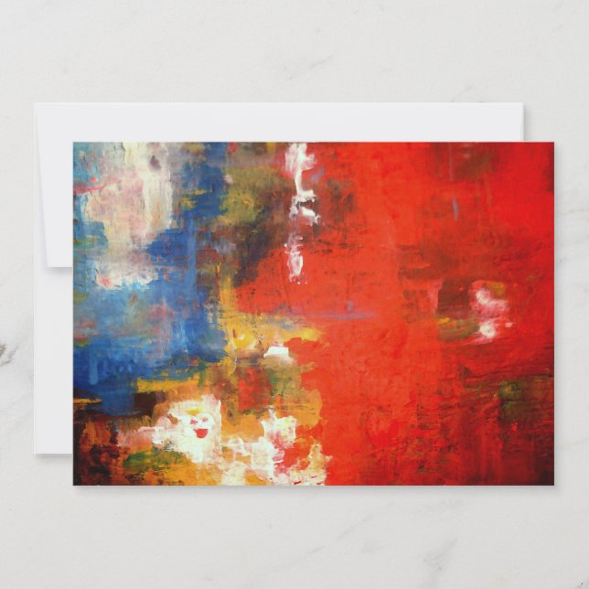 Abstrakte Kunsteinladung Einladung (Vorderseite)