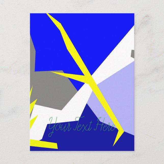 Abstrakte Kunstenergie Postkarte (Vorderseite)