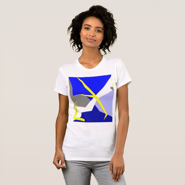 Abstrakte Kunstenergie T-Shirt (Vorne ganz)