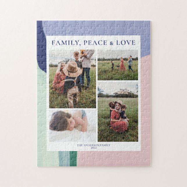 Abstrakte Kunstfamilie FotoCollage (Vertikal)