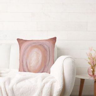 Abstrakte Kunstkissen - Moderne rosa Neutronen Kissen
