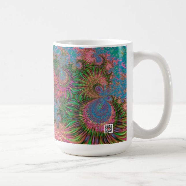 Abstrakte Kunstkorallen Kaffeetasse (Rechts)