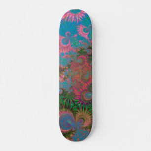 Abstrakte Kunstkorallen Skateboard