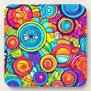 Abstrakte Kunstkreise Getränkeuntersetzer