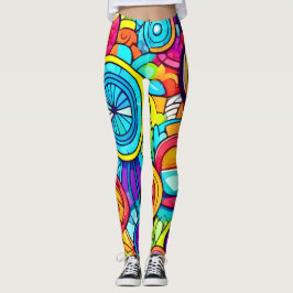 Abstrakte Kunstkreise Leggings