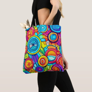 Abstrakte Kunstkreise Tasche