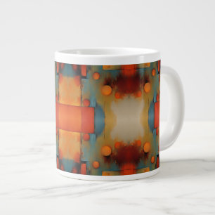 Abstrakte Kunstkunst: Kunstfarben des Naturkonzept Jumbo-Tasse