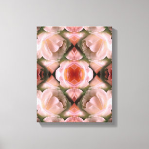 Abstrakte Kunstkunst von White Rose Leinwanddruck