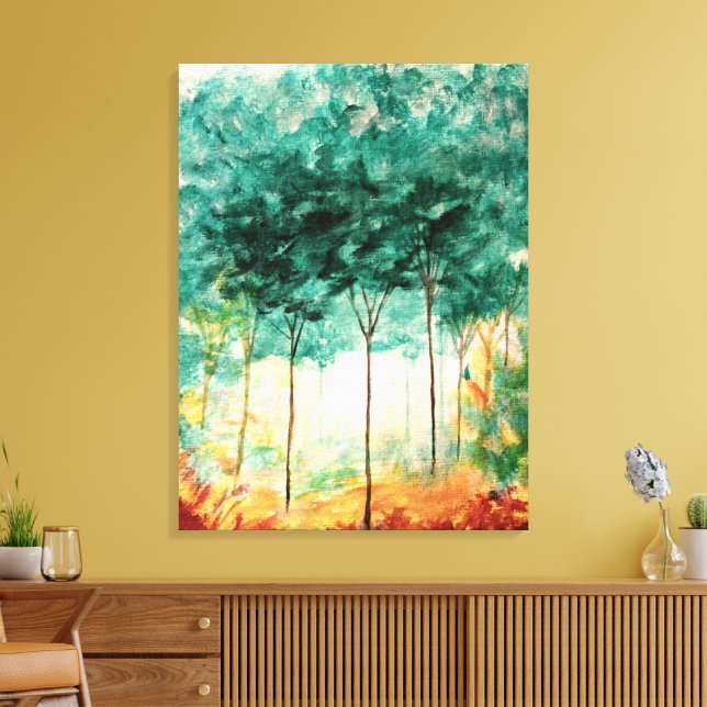 Abstrakte Kunstlandschaft Grosse originelle Kunstd Leinwanddruck (Insitu (Wohnzimmer))