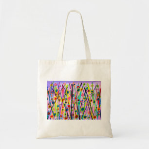 abstrakte Kunstlandschaft mit Aquarellfarben Tragetasche
