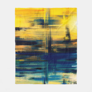 Abstrakte Kunstlandschaftsmalerei, Hintergrundillu Fleecedecke