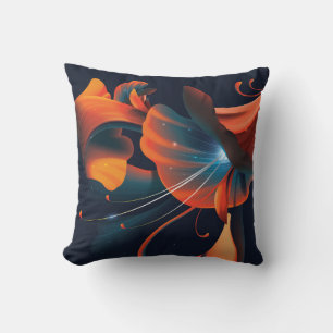 Abstrakte künstlerische Blume Kissen