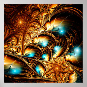 Abstrakte künstlerische goldene Hintergrundmusik. Poster