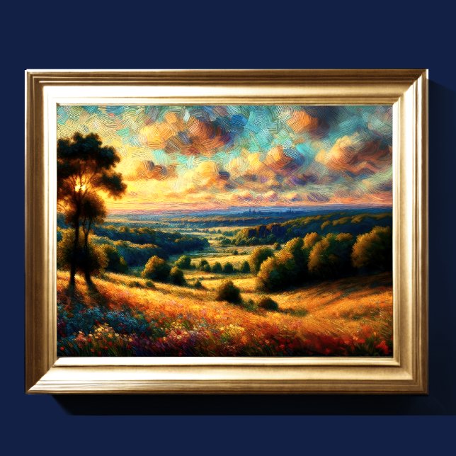 Abstrakte künstlerische Landschaft III Poster (Von Creator hochgeladen)