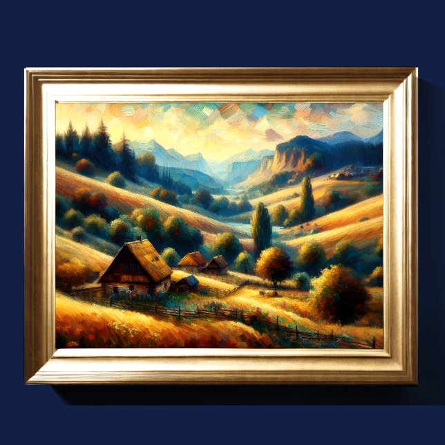 Abstrakte künstlerische Landschaft IV Poster (Von Creator hochgeladen)