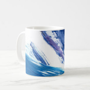 Abstrakte künstlerische Wasserfarbene Mischtechnik Kaffeetasse