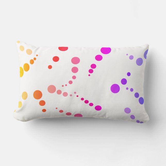 Abstrakte Kunstmalerei eines Kissen (Vorderseite)