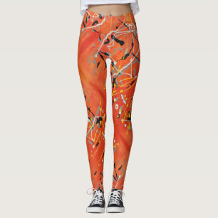 Abstrakte Kunstmalerei eines Leggings