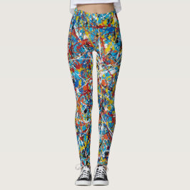 Abstrakte Kunstmalerei eines Leggings