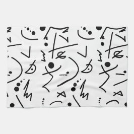 Abstrakte Kunstmalerei Geschirrtuch