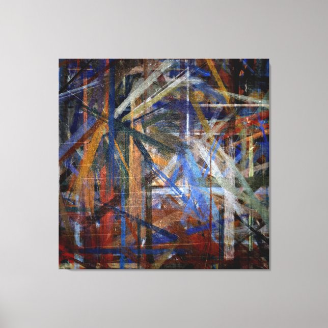 Abstrakte Kunstmalerei in mehreren Farben 2 Leinwanddruck (Vorderseite)