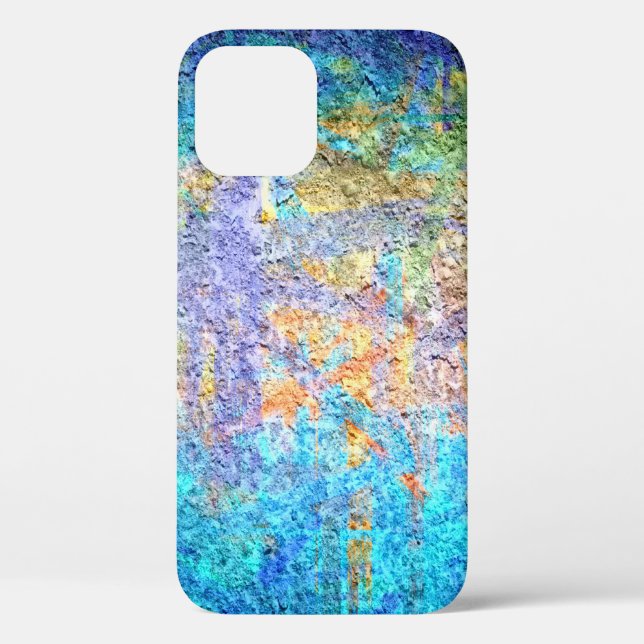 Abstrakte Kunstmalerei in mehreren Farben Case-Mate iPhone Hülle (Rückseite)