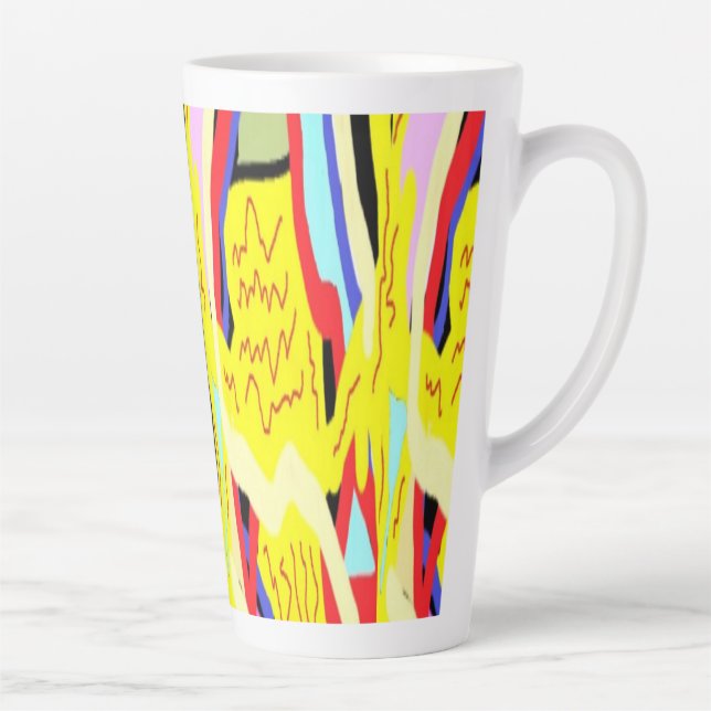 Abstrakte Kunstmalerei Milchtasse (Rechts)