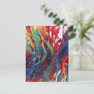 Abstrakte Kunstmalerei Postkarte