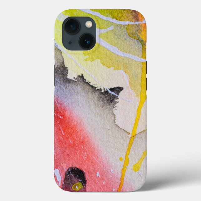 Abstrakte Kunstmalerei Wasserfarbe Case-Mate iPhone Hülle (Rückseite)