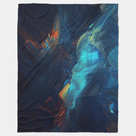 Abstrakte Kunstpolabdeckung Fleecedecke