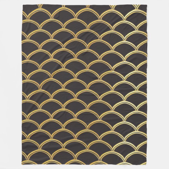 Abstrakte Kunstpolabdeckung Fleecedecke (Vorderseite)