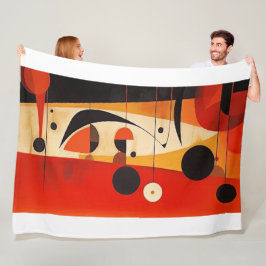 Abstrakte Kunstpolabdeckung Fleecedecke