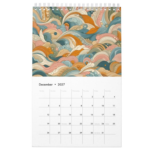 Abstrakte Kunstsammlung Kalender (Dez 2027)