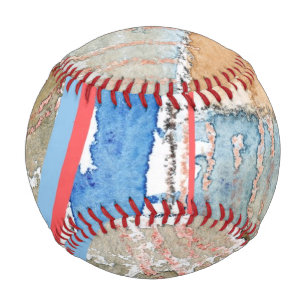 abstrakte Kunstsammlungen, gemischte Medien und Aq Baseball