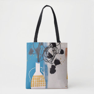 Abstrakte Kunsttasche mit modernem Vase-Design Tasche