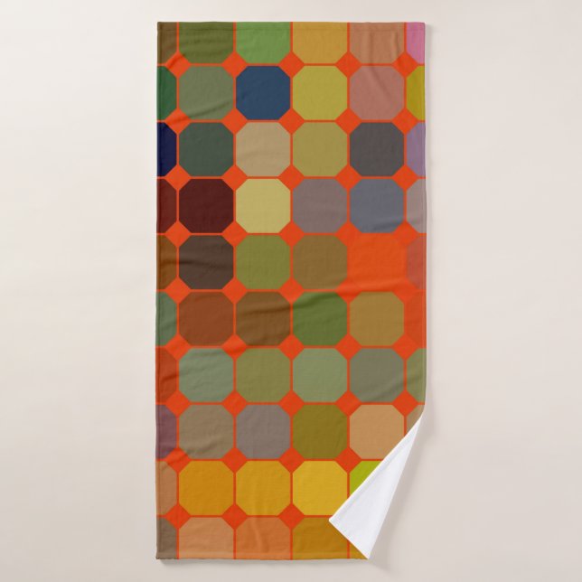 Abstrakte Kunsttextur. Farbige Textur. Moderne Kun Badehandtuch (Badehandtuch)