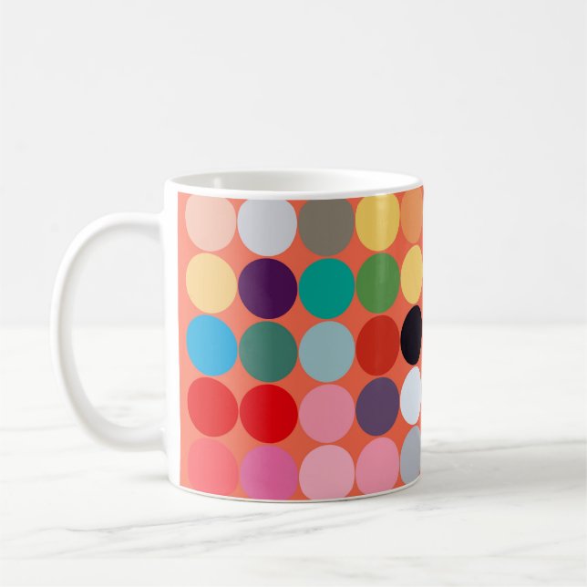 Abstrakte Kunsttextur. Farbige Textur. Moderne Kun Kaffeetasse (Links)