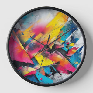 Abstrakte Kunstuhr Uhr