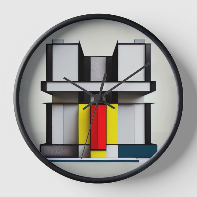 Abstrakte Kunstuhr Uhr (Vorderseite)